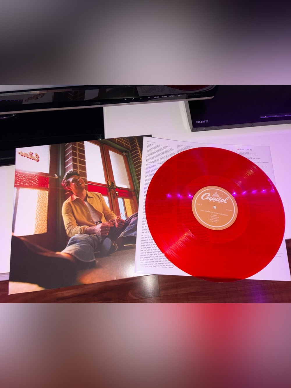 Niall Horan The Show red vinyl
